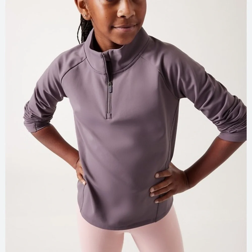 Athleta Girl Icebreaker Half Zip Top
